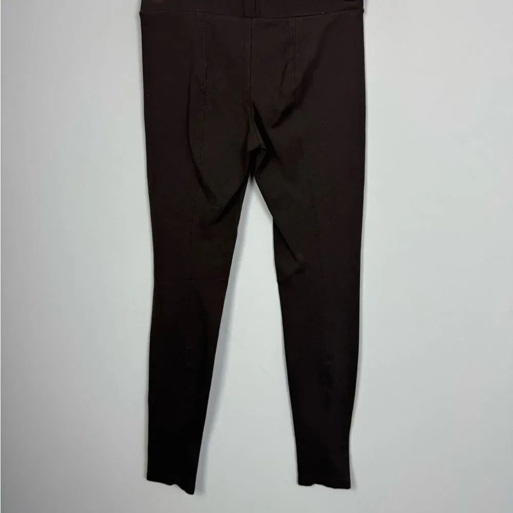 VINCE | Dark Brown Pull On Ponte Knit Leggings Back Seam Women’s Size Small - Picture 8 of 9